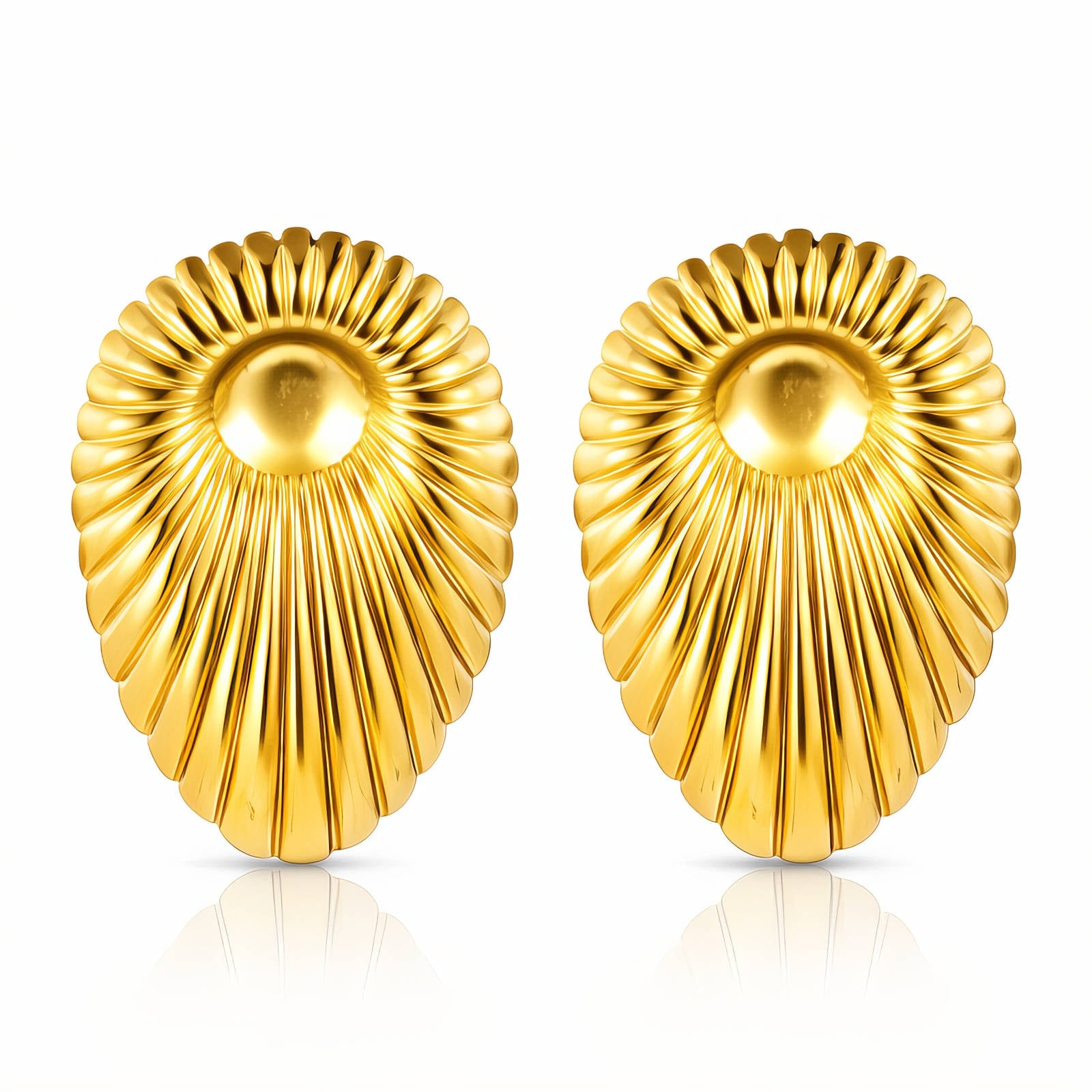 Earrings – 18K Gold Plated Steel