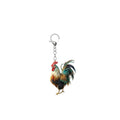 Funny Chicken Acrylic Unisex Keychain