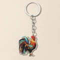 Funny Chicken Acrylic Unisex Keychain