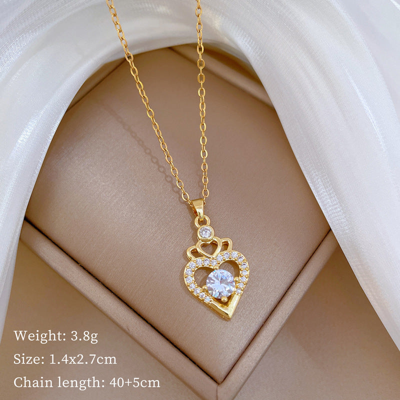 Minimalist Geometric Titanium Steel Necklace