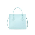 Women’s Small Genuine Leather  Blue Fashion Handbag – Crocodile Pattern  .
