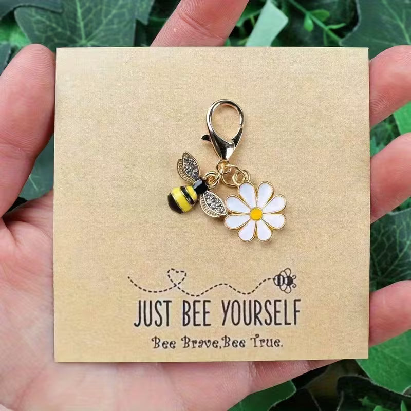 20-Piece “Just Bee Yourself” Positive Encouragement Gift Set – Cards &amp; Keychains